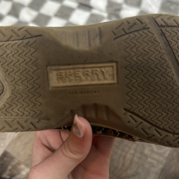 Sperry Women's 9.5 M Top Sider Boat Angelfish Shoes 9102341 Tan Leather Moc Toe - Picture 5 of 9